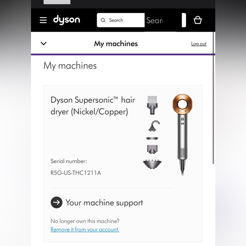 Dyson Supersonic™ Origin Hair Dryer Like New Used 1–3 times MAX (Nickel/Copper)